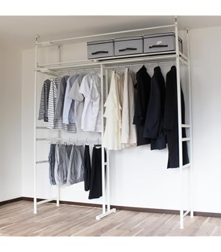 Amazon｜ツッパリクローゼットハンガーラック(奥行30cm)ロータイプ
