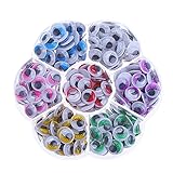CCINEE 240pcs 10 mm色Wiggly Googly Eyes with Eyelash With自己粘着DIYスクラップブッククラフトby CCINEE