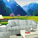 Sproud 油絵の大きな壁画がエントランスベッドルームはリビングルームの Tv の背景の壁紙のシームレスな田園風景の壁紙 430 Cmx 300 Cm