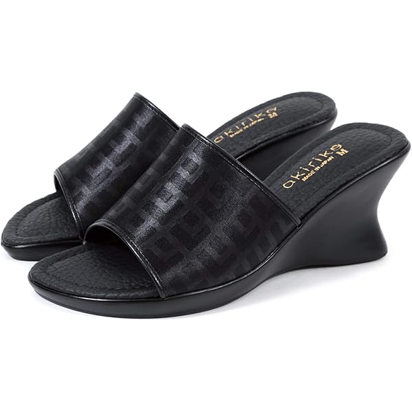Amazon | [PUAR SHOES] 日本製 オープントゥ ウェッジソール