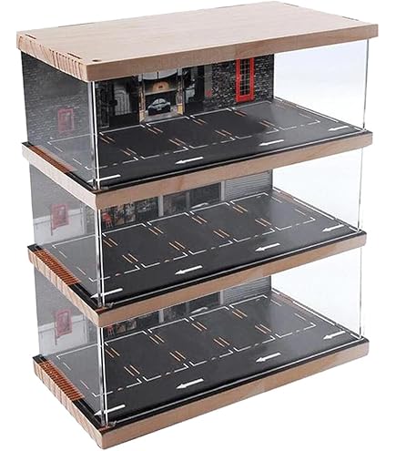 12時間限定値下げ！両面開き！ディスプレイショーケース Amazon.co.jp: Generic 1/64スケール モデルカーショーケース アクリル
