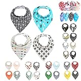 junda　超可愛い　ビブ　ベビー　ビブ　　柔らかい　よだれかけ　スナップビブ　　三角スタイ　ビブ赤ちゃん用　4枚セット