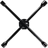 エマーソン(Emerson) タイヤ交換工具 クロスレンチ ブラック 16インチ 17・19・21・21(厚口)mm カバー付き タイヤ交換 パンク修理 緊急ツール トランク常備 総熱処理で強度アップ 特殊アルミホイール対応 EM-284