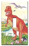 Art Plates - Dinosaurs Switch Plate - Single Toggle [並行輸入品]
