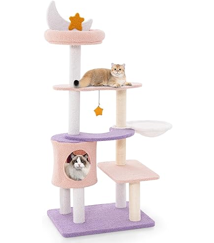 Amazon | Pawalaya 猫タワー 125cm 多層猫コンドミニアム サイザル麻