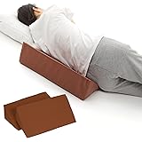 介護クッション 床ずれ防止【現役の介護福祉士推薦】 ２個セット 介護用クッション 三角 クッションマット 褥瘡 床ずれ 背もたれクッション 晴流屋（ハレルヤ） (ブラウン)