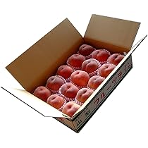 山梨県産 桃秀品 5kg箱詰め 山梨県産 温室桃 （ハウス桃） 秀品 5〜6玉入 化粧箱 : 生鮮卸売