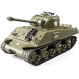 HJKLMM 戦車 ラジコン2.4GhzリモコンアメリカのシャーマンM4A3 /パーシングM26中戦車1/30スケールモデル、シミュレーションサウンド/アクション、赤外線バトル (M4A3)