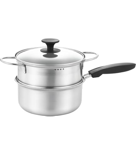 Amazon | MEYERマイヤー (Meyer) 両手鍋 蒸し器スチーマーセット18cm