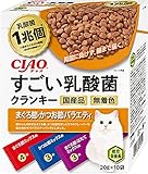 CIAO (チャオ) すごい乳酸菌クランキー まぐろ節・かつお節バラエティ 20g×10袋