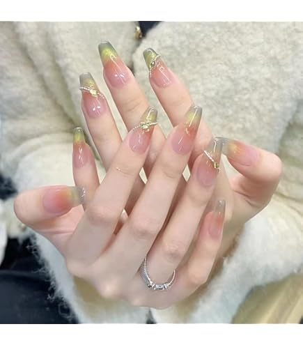 Amazon | Liberte555 ネイルチップ バレリーナ 3d 韓国 可愛い