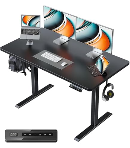 Amazon | FEZIBO 昇降デスク l字 電動 昇降式デスク 幅160*140cm