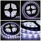 B2ocled 12V DC Flexible LED Strip Lights 16.4ft/5m LED Light Strips300 Units 2835 LEDs Waterproof Li
