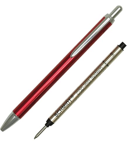Schmidt 8126 Lang Cap-less Tintenmine Fine Point 0,6 Mm, Kırmızı, 2 Adet Blister Ambalajda (SC58125