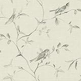 York Wallcoverings ve7072 Patina Vie Birds of a Featherウォールペーパー、ベージュ
