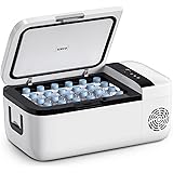 ICECO GO12W 車載冷蔵庫 12L -18℃～10℃ 急速冷凍 ポータブル冷蔵庫 5年品質保証 アプリ制御 挟まれを防止ドア 3WAY電源対応 DC12V/24V AC100V 車載用冷蔵冷凍庫 静音 家庭用 業務用 車中泊 アウトドア キャ