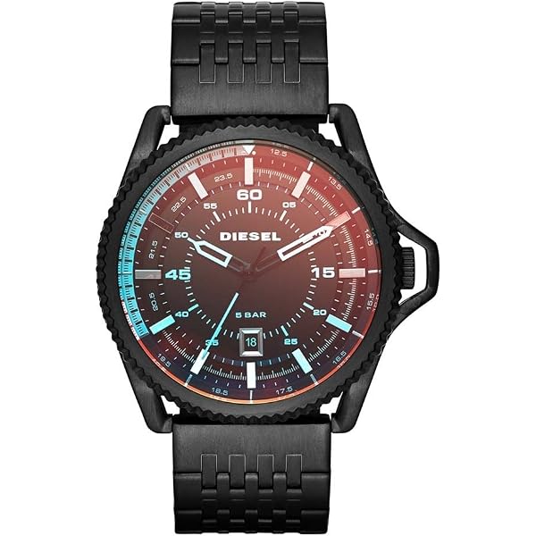 Amazon.co.jp: Diesel DZ1657 Mens Master Chief Black Leather Strap