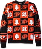 NHL Anaheim DucksユニセックスPatches UGLYクルーネックセーター – メンズLarge