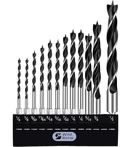 Auger Drill Bit For Wood 1-1/4" X 24" , Hex Shank S Tri-flute Drill Bit