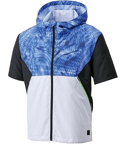 Amazon.co.jp: [サンエス] Hi-Vis半袖ブルゾン メンズ KF92520 蛍光