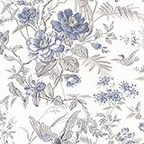 Beacon House 2668-21534 Elizabeth Wildflower Trail Wallpaper, Blue [並行輸入品]