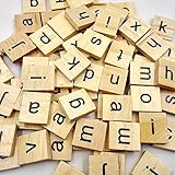 Happyハッピー耳　子供　積み木　木製　知育玩具　英字　アルファベット　ボード　ゲーム　遊びながら学び　 (小文字)