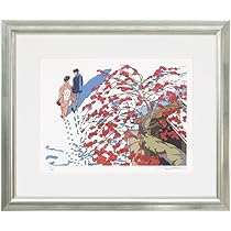はせがわゆうじ　版画　額 川瀬巴水】芝増上寺｜額フレーム付き新版画ポスター