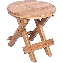 木製円形折りたたみスツール 2個 61VAExBFW8L._AC_UL210_SR210,