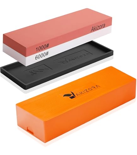 Amazon.co.jp: Akizora 砥石 包丁研ぎ石 1000 6000 両面砥石
