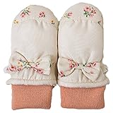 ベビーサイズ ミトン手袋 スキー スノー手袋 防寒 雪用手袋 UZULAND j-284003 1～2才用 アイボリー