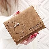 かわいいウサギの耳の女性の財布 (褐色)