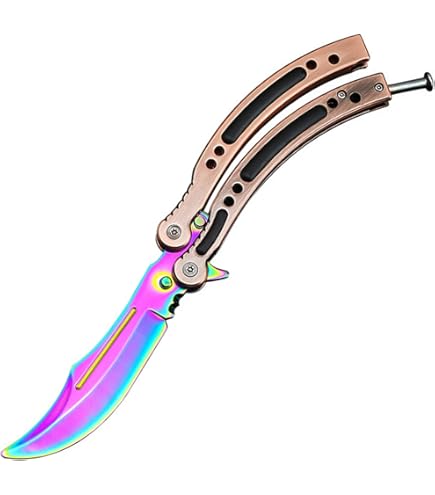 Amazon | バタフライナイフ 練習用, Kennifer 鈍い刀刃 Balisong