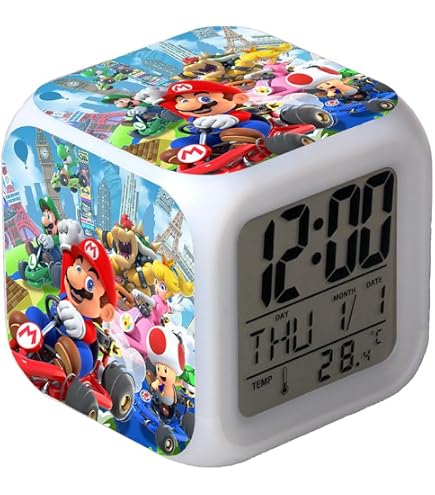 Amazon.co.jp: Accutime スーパーマリオブラザーズ アイコン壁掛け時計