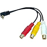 【COMON(カモン)製】3.5φ(4極オス)⇔RCA(黄/赤/白)変換ケーブル【CTIA-RF3】