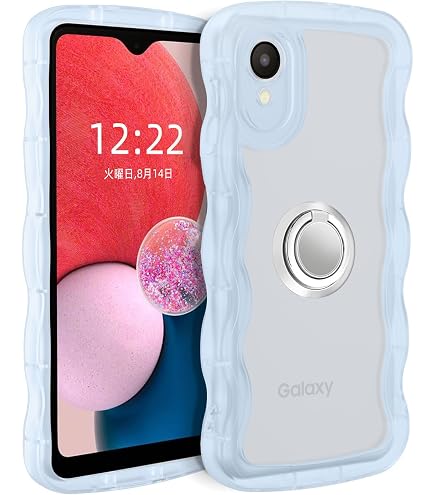 ★在庫処分 Galaxy A22 ケース リング クリア 加工 カバー ブルー Amazon.co.jp: Casesmo Galaxy A22 5G 用 ケースクリア 韓国 SC-56B 用
