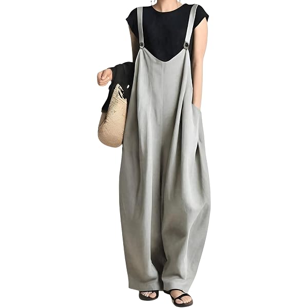 Amazon | [Honiter] サロペット レディース ワイドパンツ 2026 