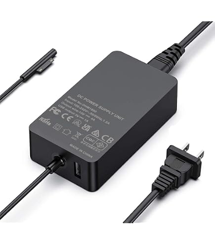 Amazon.co.jp: GMJ Surface 対応 65w 電源アダプタ USB3.0搭載 充電器