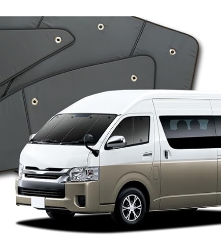 Amazon | 趣味職人 サンシェード クラフト シェード 車 ハイエース 200