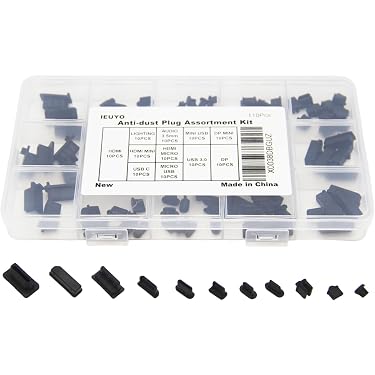 Type C Dust Plug ONLYKXY 30pcs Transparent White & Grey Plastic Male Protector Usb C Dust Plug