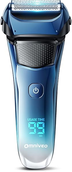 ひげそり 電動シェーバー 【2026革新型・密着360°×スムーズ剃り】 シェーバー メンズ 髭剃り 電動 往復式 電気シェーバー 乾湿両用 3枚刃 電動髭剃り 低騒音 メンズシェーバー IPX7防水 ひげ剃り 電動 長持ちバッテリー 大型LED画面 残量表示 ロック機能 ヒゲトリマー ひげそり 電気 シェイバー 男性用 電気カミソリ 軽量 持ち運び便利 出張/旅行 父の日 ギフト - 1
