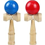 Fantasyon けん玉 大空 （赤、青）2点セット 剣玉 木製 競技用けん玉 練習用 kendama