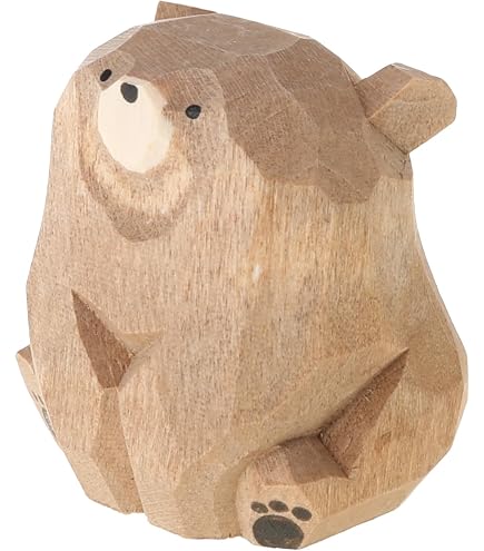 Amazon.co.jp: 成長するクマの像 - ブロンズ仕上げの熊の彫刻