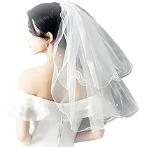 Amazon.co.jp: [YINKE] ウェディングベール ベール レディース