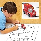 マジック誘導Truck、nnda Co Magic Miniペン誘導おもちゃ車トラックタンクバス、電動おもちゃをpre-school学習と子( School Bus )