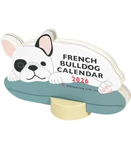 Amazon.co.jp: THE DOG カレンダー 2026 壁掛け ミニサイズ [フレンチ