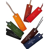Amazon | [BLUE SINCERE] しおり 本革 イタリアンレザー ひも