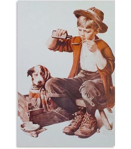 ノーマン・ロックウェル 大判ポスター 家出の途中 Norman Rockwell