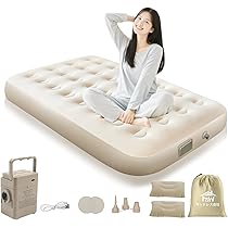 Amazon.co.jp: 【Amazon 限定ブランド】エアーベッド 電動ポンプ