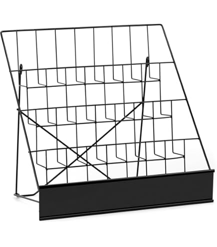 Kenpiko Floor-Standing Magazine Rack, 4-Layer Brochure Display