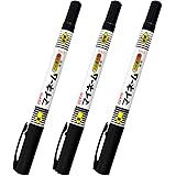 サクラクレパス 名前ペン 油性 マイネームツイン 黒 3本 YKT3-P